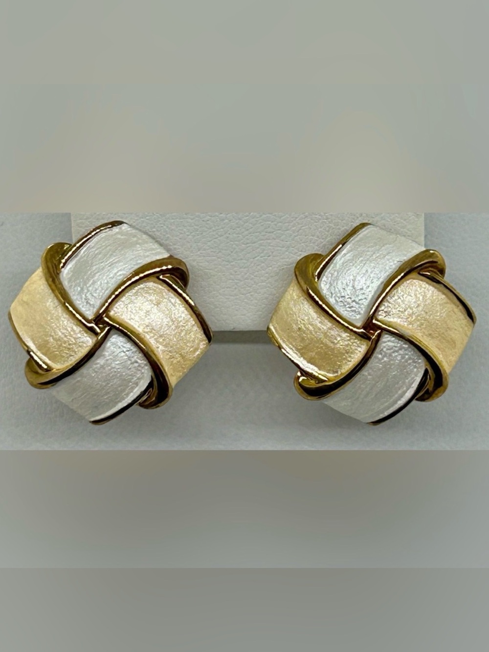 18KT Gold Plated Enamel Designer Earrings